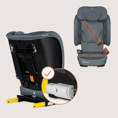 Siège auto pliable orin i-size 100-150 cm léger avec isofix Black carbon+Blue navy+Grey graphite 18 - vertbaudet enfant 