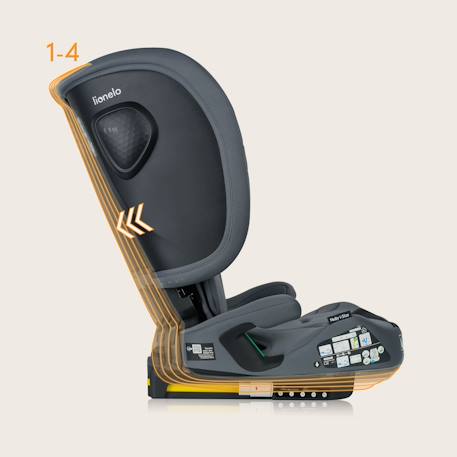 Siège auto pliable nelly i-size 76-150 cm avec isofix et top tether Black carbon+Blue navy+Grey graphite 15 - vertbaudet enfant 
