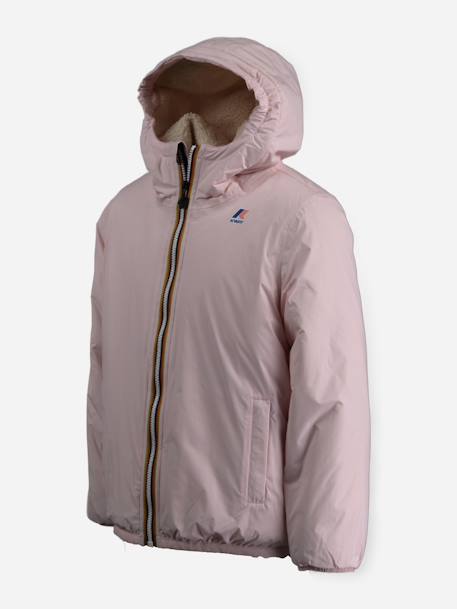 Blouson fille p. Le vrai 4.0 claude orsetto Rose+Rose clair+Rose hushed 8 - vertbaudet enfant 