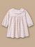 Robe imprimée en velours bébé Imprimé rosie 1 - vertbaudet enfant 