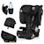 Siège auto pliable nelly i-size 76-150 cm avec isofix et top tether Black carbon+Blue navy+Grey graphite 1 - vertbaudet enfant 