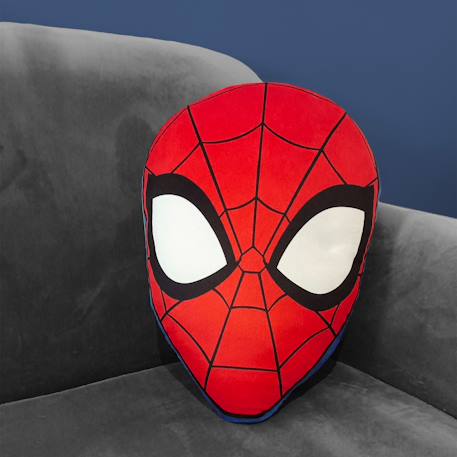 Coussin forme imprimé 100% polyester, spiderman hero head Rouge 3 - vertbaudet enfant 