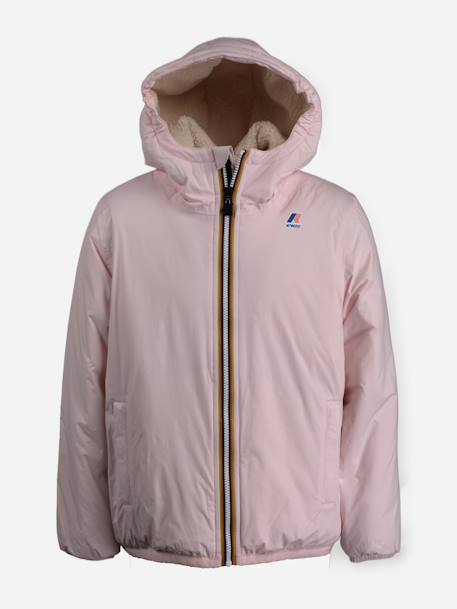 Blouson fille p. Le vrai 4.0 claude orsetto Rose+Rose clair+Rose hushed 6 - vertbaudet enfant 