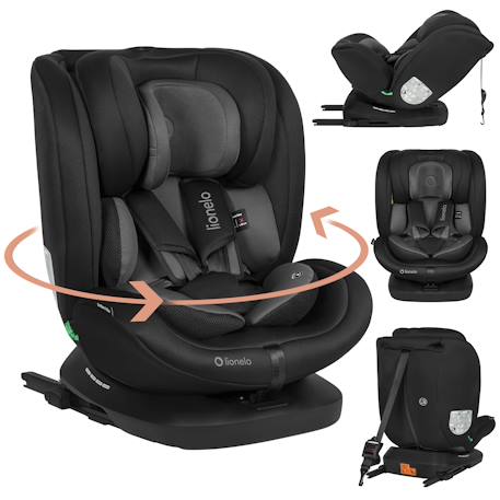 Siège auto pivotant 360° bastiaan i-size 40-150 cm avec isofix et sideprotect Black carbon+Black grey+Black red+Green forest 7 - vertbaudet enfant 
