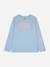 T-shirt à manches longues fille col rond Bleu / rose 1 - vertbaudet enfant 