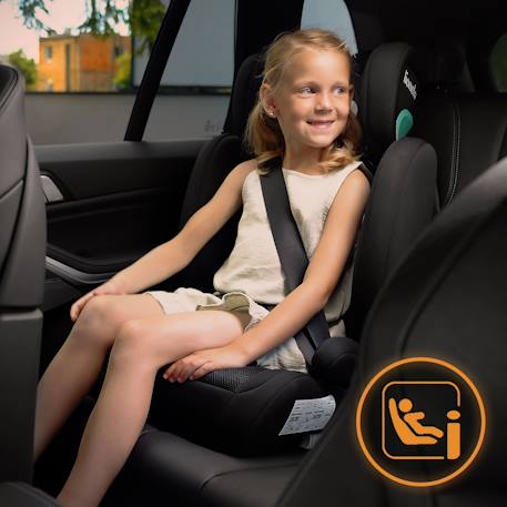 Siège auto hugo i-size 100-150 cm avec isofix et appui-tête à mémoire de forme Black carbon+Black grey+Black red+Pink baby 9 - vertbaudet enfant 