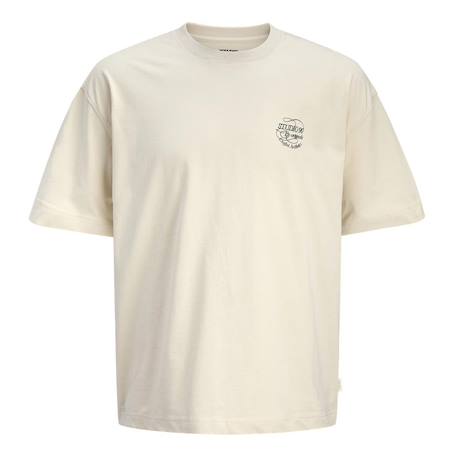 T-shirt garçon manches courtes  niagara crew neck Beige+Bleu 1 - vertbaudet enfant 