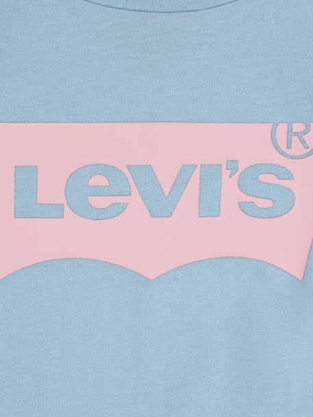 T-shirt à manches longues fille col rond Bleu / rose 3 - vertbaudet enfant 
