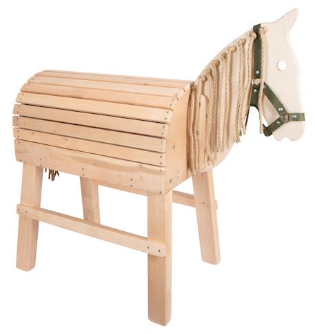 Cheval de bois à monter Beige 6 - vertbaudet enfant 