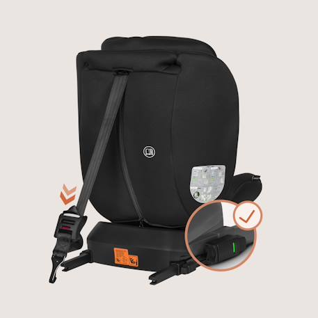 Siège auto pivotant 360° bastiaan i-size 40-150 cm avec isofix et sideprotect Black carbon+Black grey+Black red+Green forest 5 - vertbaudet enfant 