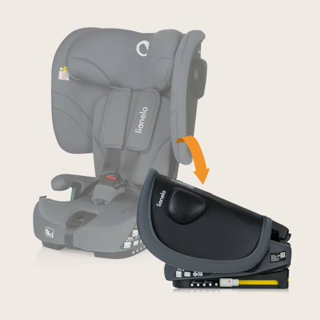 Siège auto pliable nelly i-size 76-150 cm avec isofix et top tether Black carbon+Blue navy+Grey graphite 14 - vertbaudet enfant 