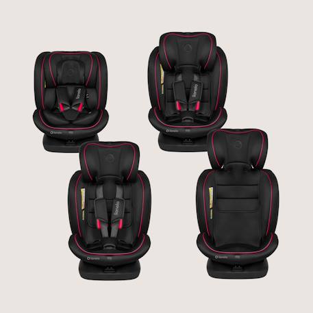 Siège auto pivotant 360° bastiaan i-size 40-150 cm avec isofix et sideprotect Black carbon+Black grey+Black red+Green forest 14 - vertbaudet enfant 