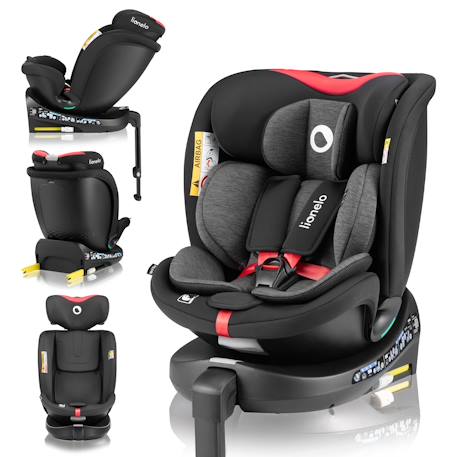 Siège auto pivotant 360° navy i-size 40-150 cm avec isofix et ventilation Black onyx+Black pink+Black red+Black turquoise 13 - vertbaudet enfant 