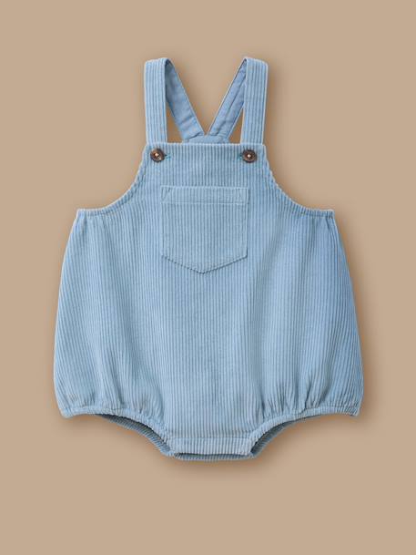 Barboteuse en velours côtelé bébé Orage 1 - vertbaudet enfant 