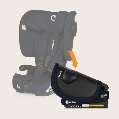 Siège auto pliable nelly i-size 76-150 cm avec isofix et top tether Black carbon+Blue navy+Grey graphite 8 - vertbaudet enfant 