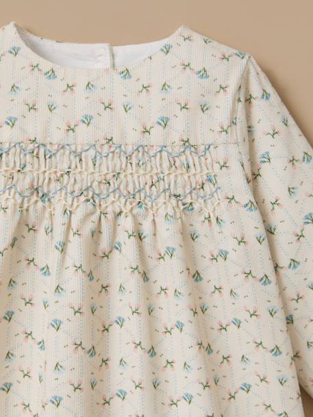 Robe imprimée en velours bébé Imprimé camilla 2 - vertbaudet enfant 