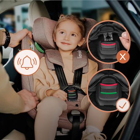 Siège auto pivotant 360° harmony i-size 40-150 cm avec isofix et tissu 60% bambou Beige sand+Black carbon+Grey concrete+Grey graphite+Pink mauve+Red brick 5 - vertbaudet enfant 