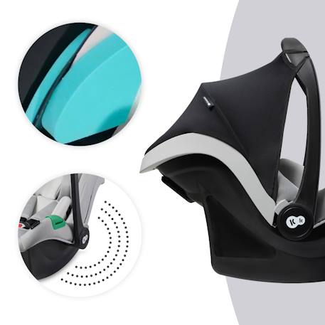 Siege auto i size avec base pratique et confortable Gris+Noir 3 - vertbaudet enfant 