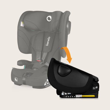 Siège auto pliable nelly i-size 76-150 cm avec isofix et top tether Black carbon+Blue navy+Grey graphite 3 - vertbaudet enfant 
