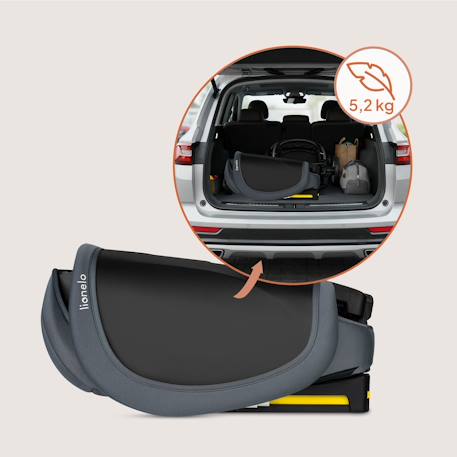 Siège auto pliable orin i-size 100-150 cm léger avec isofix Black carbon+Blue navy+Grey graphite 15 - vertbaudet enfant 