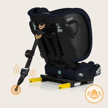 Siège auto pliable nelly i-size 76-150 cm avec isofix et top tether Black carbon+Blue navy+Grey graphite 10 - vertbaudet enfant 