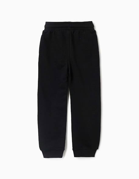 Pantalon de jogging en molleton avec imprimé qui brille dans le noir Noir 2 - vertbaudet enfant 