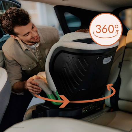 Siège auto pivotant 360° harmony i-size 40-150 cm avec isofix et tissu 60% bambou Beige sand+Black carbon+Grey concrete+Grey graphite+Pink mauve+Red brick 20 - vertbaudet enfant 