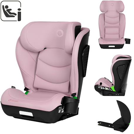Siège auto neal i-size 100-150 cm avec isofix, assise large et porte-gobelet Black carbon+Blue navy+Green turquoise+Grey concrete+Pink lilac 25 - vertbaudet enfant 