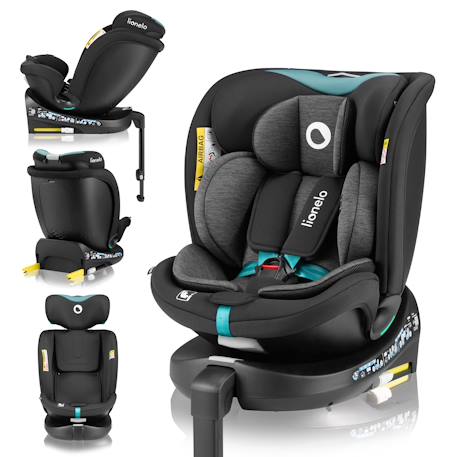 Siège auto pivotant 360° navy i-size 40-150 cm avec isofix et ventilation Black onyx+Black pink+Black red+Black turquoise 19 - vertbaudet enfant 