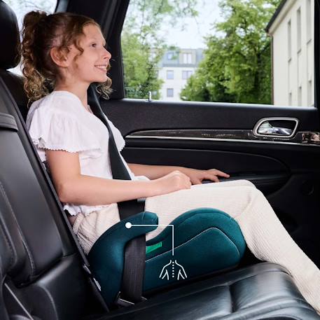 Réhausseur Auto Kinderkraft I-BOOST I-SIZE avec ISOFIX, Conforme R129 i-Size, Accoudoirs Ergonomiques et Assise Confort Gris+Noir+Rose+Vert 22 - vertbaudet enfant 