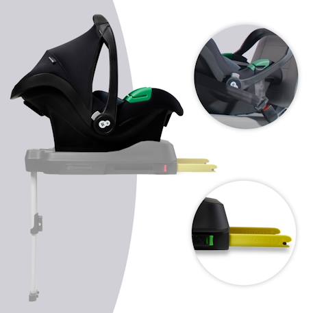 Siège auto i-size naissance avec protections renforcées Black+Grey 9 - vertbaudet enfant 