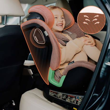 Siège auto pivotant 360° harmony i-size 40-150 cm avec isofix et tissu 60% bambou Beige sand+Black carbon+Grey concrete+Grey graphite+Pink mauve+Red brick 21 - vertbaudet enfant 