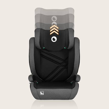 Siège auto hugo i-size 100-150 cm avec isofix et appui-tête à mémoire de forme Black carbon+Black grey+Black red+Pink baby 12 - vertbaudet enfant 