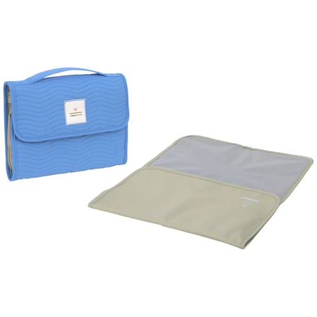 Pochette de change xl coutures à vagues menthe Blanc, beige+Bleu 9 - vertbaudet enfant 