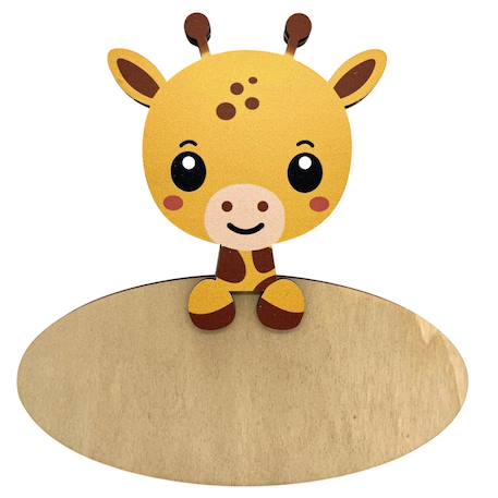 Plaque de porte personnalisable Beige+Blanc+Bleu+Gris+Jaune+Marron+Orange+Rose+Violet 15 - vertbaudet enfant 