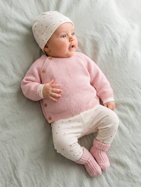 Ensemble 5 pièces naissance bébé fille rose 1 - vertbaudet enfant 
