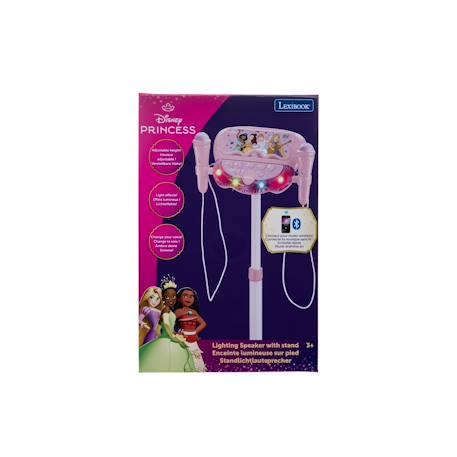 Microphone lumineux disney princesses avec 2 micros et effets vocaux Rose 5 - vertbaudet enfant 