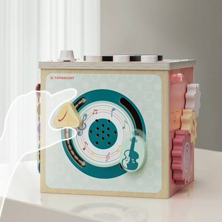 Cube d'activité musicale Beige 4 - vertbaudet enfant 