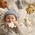 Ourson de dentition en caoutchouc naturel blanc polaire Cappuccino+Sable 2 - vertbaudet enfant 