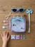 Set beauté 12 accessoires cheveux la reine des neiges avec pochette Bleu et violet 1 - vertbaudet enfant 