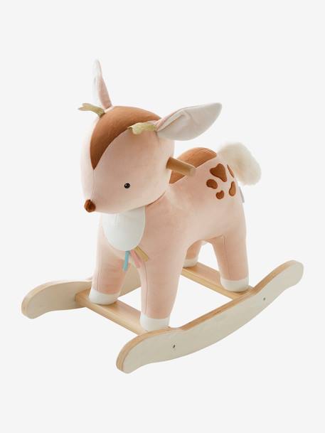 Faon à bascule en bois FSC® Beige 11 - vertbaudet enfant 