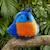 Peluche oiseau les cui-cui paradis 15 cm Bleu+Marron+Noir+Orange+Rose+Vert 3 - vertbaudet enfant 