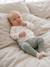Brassière naissance manches longues cappuccino+écru+vert sauge 23 - vertbaudet enfant 