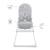 Chaise Haute Bébé Kinderkraft BINCI pliable et compacte avec plateau réglable, harnais 5 points et repose-pieds Beige+Grey+Light grey 17 - vertbaudet enfant 