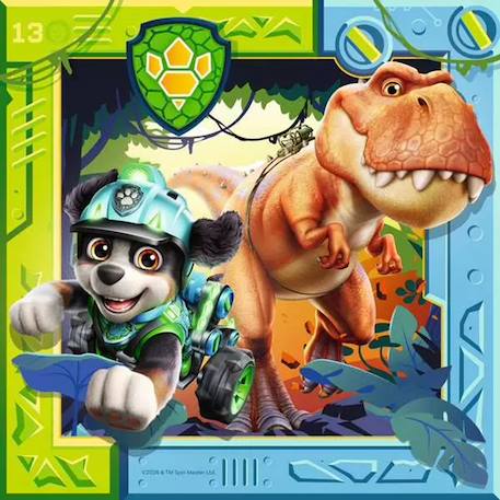 Puzzle pat'patrouille mission dino 3x49 pcs Bleu 2 - vertbaudet enfant 