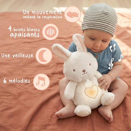 Peluche respirante respi'rêves Beige+Blanc+Gris 9 - vertbaudet enfant 