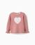 Pull en maille avec cœur jacquard Rose 1 - vertbaudet enfant 