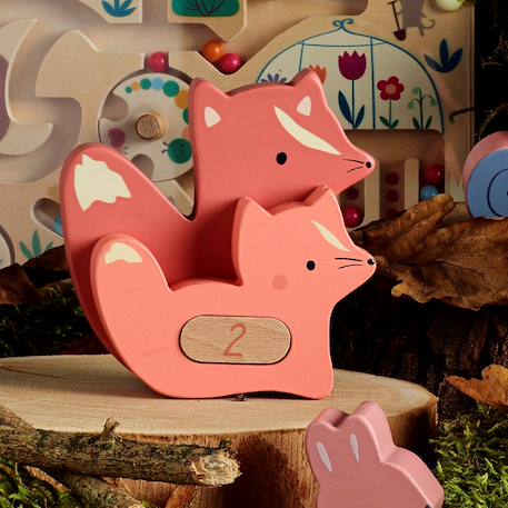 Puzzles d'éveil maman bébé animaux Marron 5 - vertbaudet enfant 