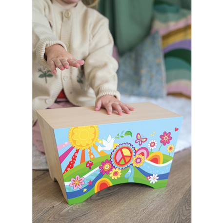 Cajon flower power Bleu 3 - vertbaudet enfant 