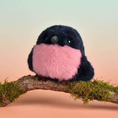 Peluche oiseau les cui-cui paradis 15 cm Bleu+Marron+Noir+Orange+Rose+Vert 28 - vertbaudet enfant 